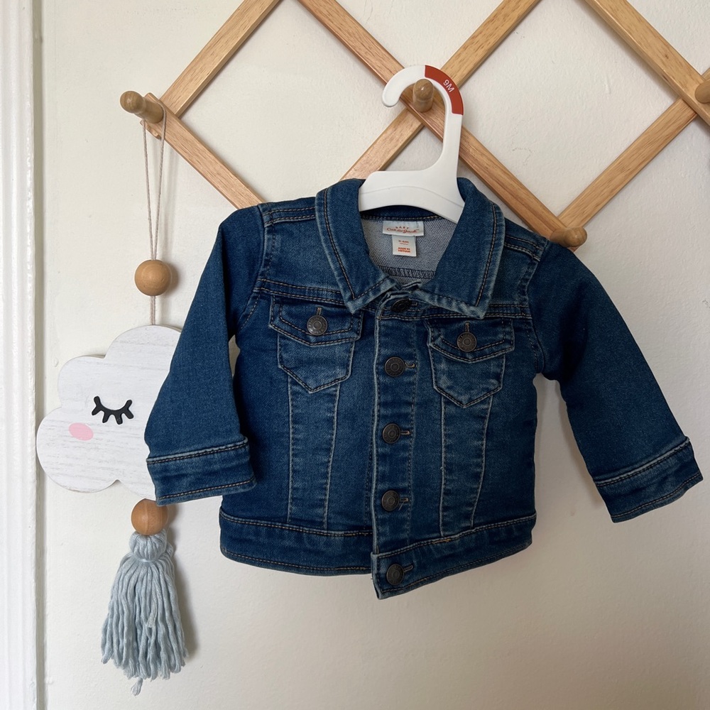 Like New Baby Cat & Jack blue Jean Jacket 3 - 6 months